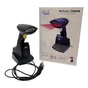 Adesso NuScan 7300cr 2.4 GHz Wireless CCD Barcode Scanner USED